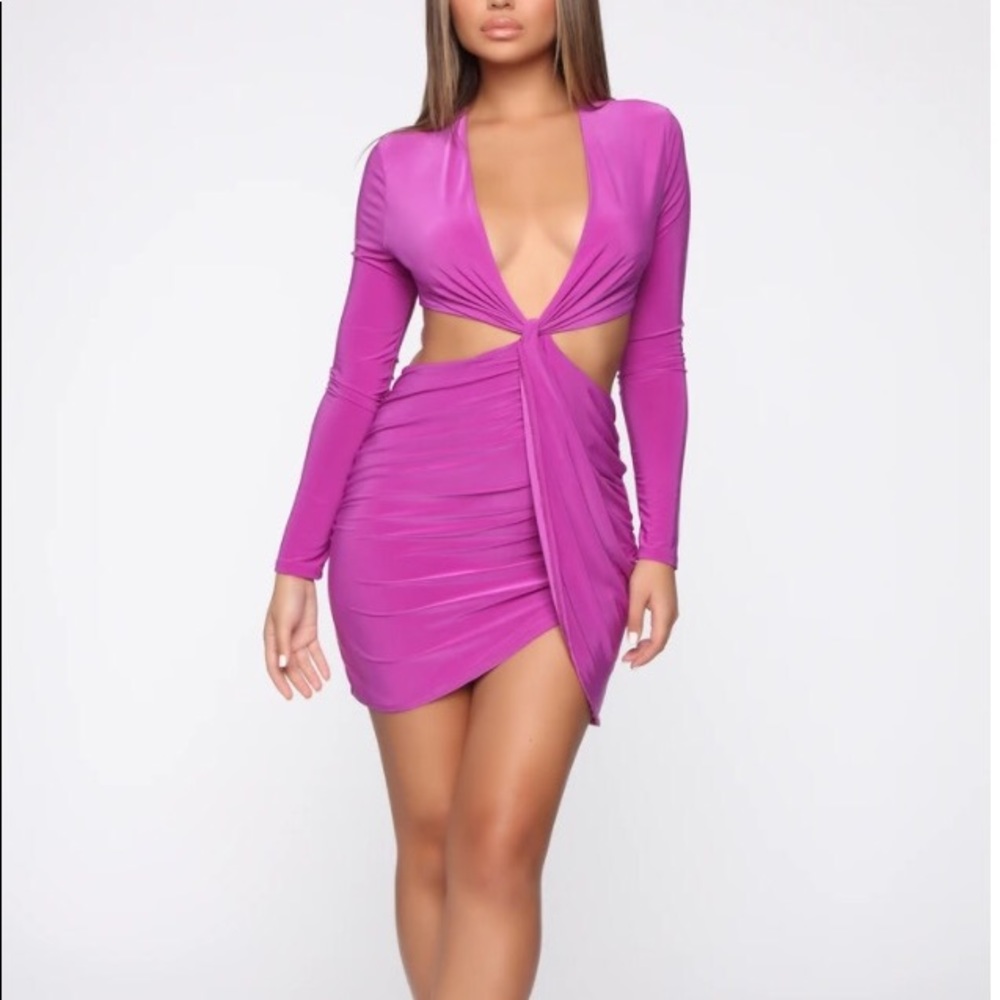 Cut Out Violet Fashion Nova Dress
